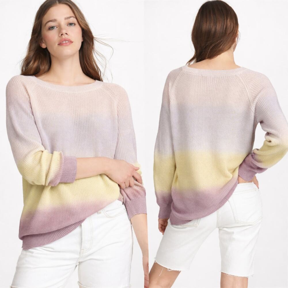 525 AMERICA Ombre Shaker Chunky Sweater Large L